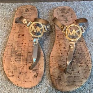 Michael Kors thong logo flip-flop